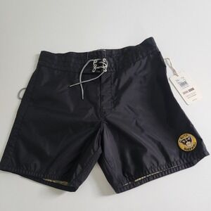 RVCA Birdwell Beach Britches Sidewinder 16 Board Shorts Black Size 33 NWT